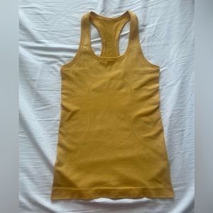 Lululemon Run Swiftly Tech Racerback Tank - Wheat Yellow- Size 4